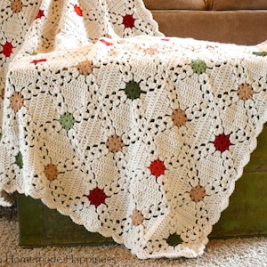 Country Christmas Afghan Crochet Pattern