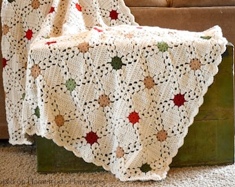 Country Christmas Afghan Crochet Pattern