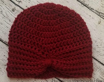 Turban Style Beanie Crochet Pattern