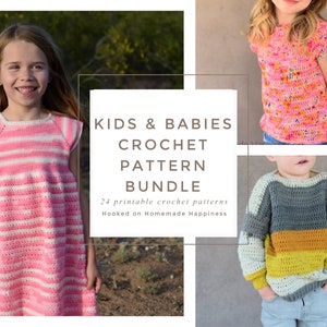 Kids and Babies Crochet Pattern Bundle