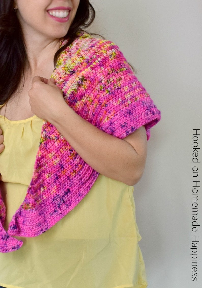 HDC All Day Triangle Scarf Crochet Pattern image 5