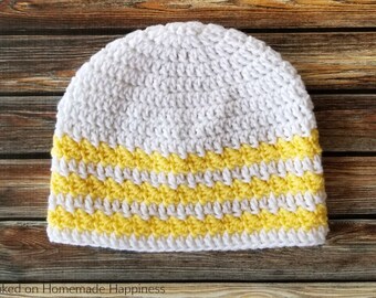 Lemon Drop Beanie Crochet Pattern