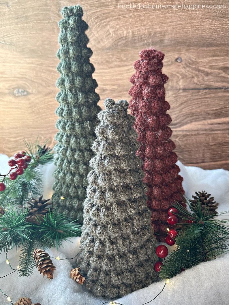Tree Bumpy Pattern Bobble Christmas Tree Crochet Pattern - Etsy