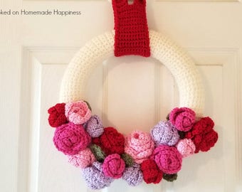 Valentine's Day Wreath Crochet Pattern