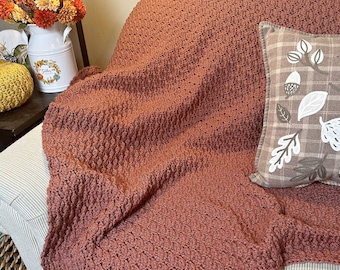Falling Leaves Blanket Crochet Pattern