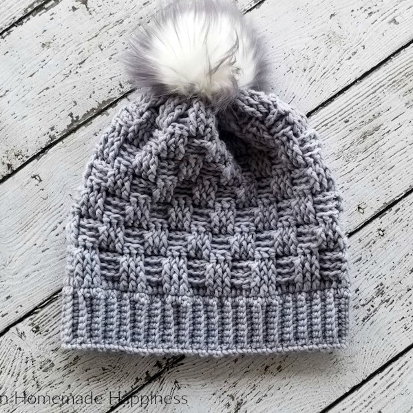 Woven Beanie Crochet Pattern