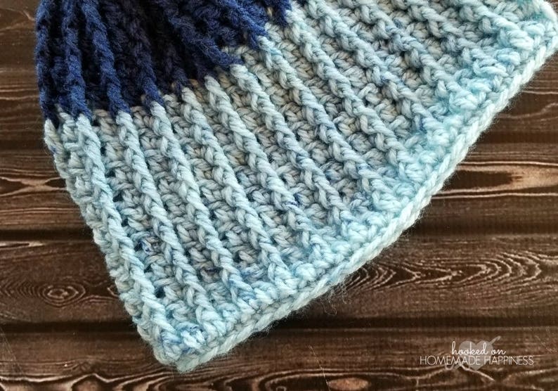 Kid's Ribbed Beanie Crochet Pattern image 5