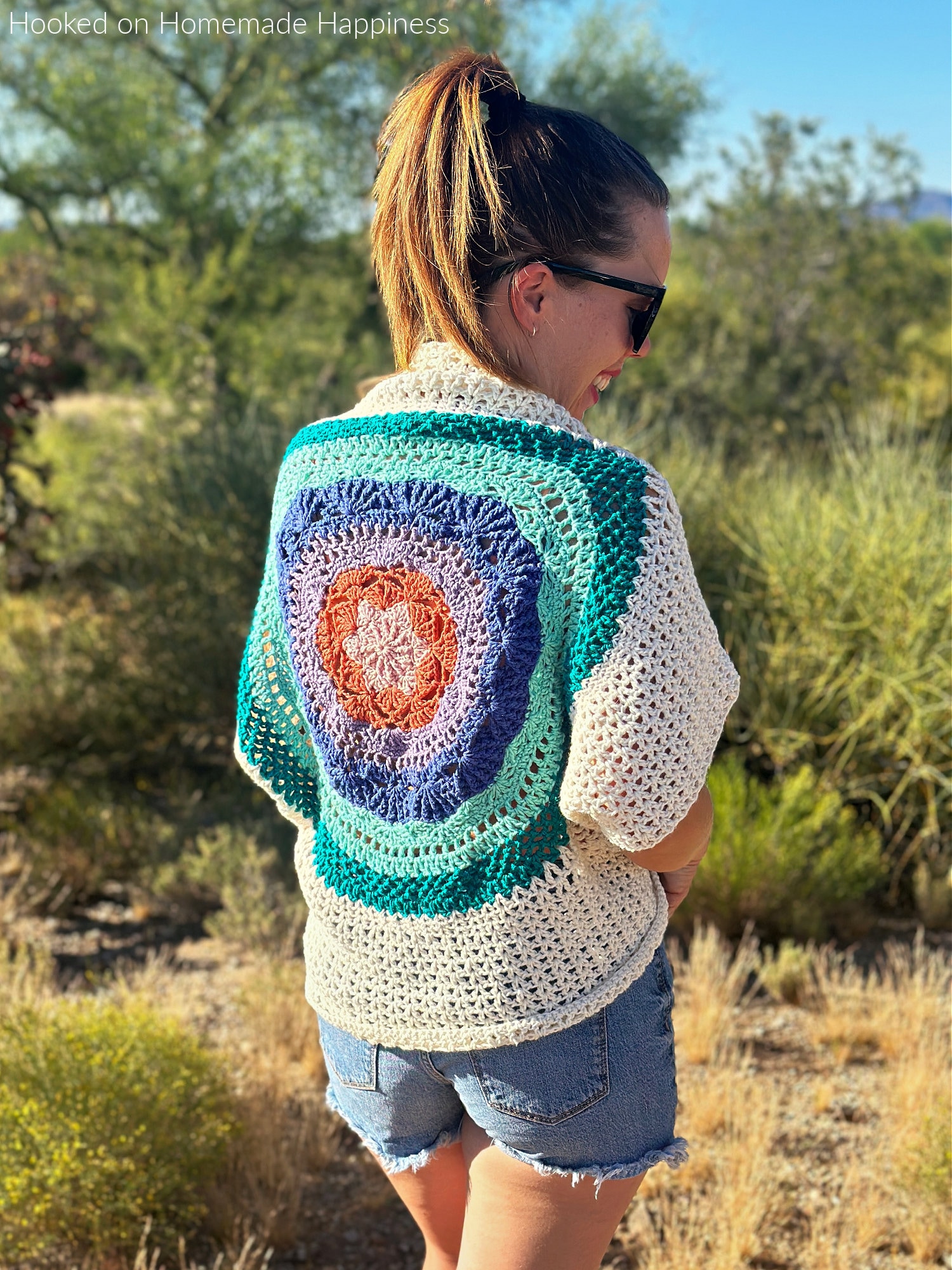 Desert Landscape Wrap Crochet Pattern - Hooked on Homemade Happiness