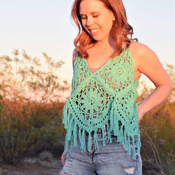 Boho Tank Top Crochet Pattern