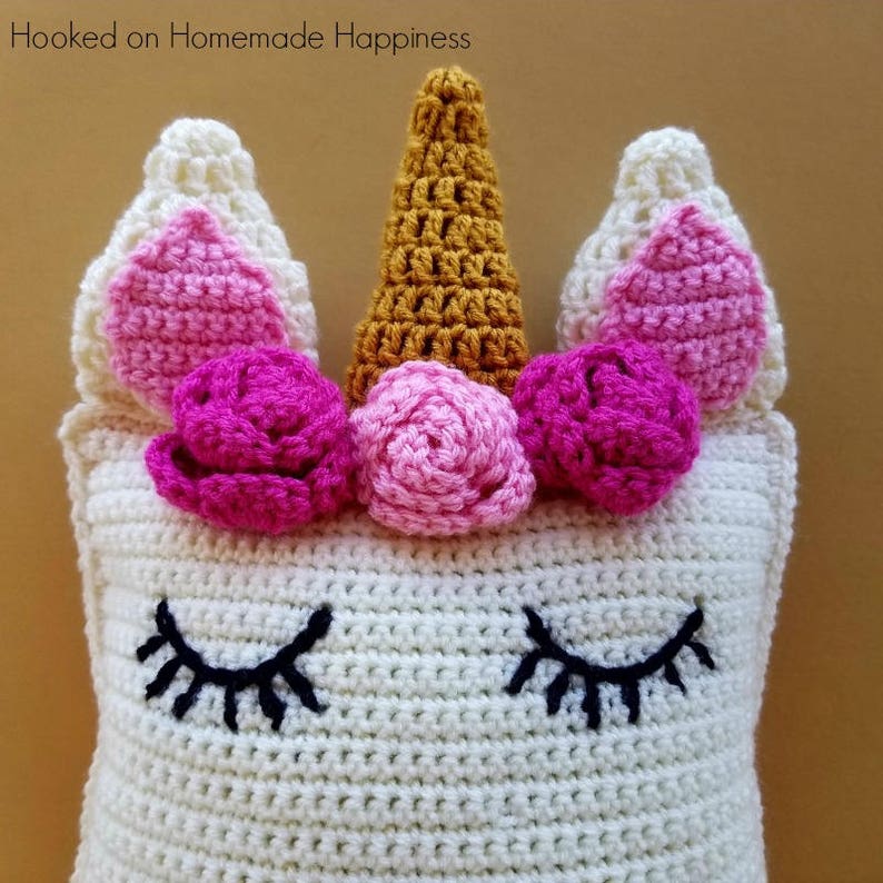 Unicorn Pillow Friend Crochet Pattern image 4