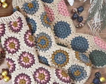 Hexagon Stocking Crochet Pattern