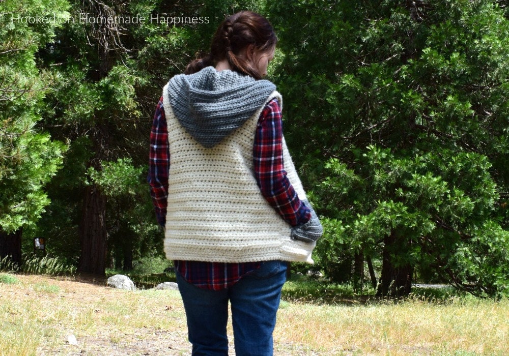 Hooded Sweater Vest - Etsy