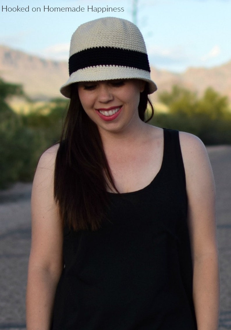 Beach Day Bucket Hat Crochet Pattern image 2