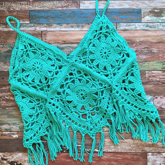 Boho Tank Top Crochet Pattern - Etsy