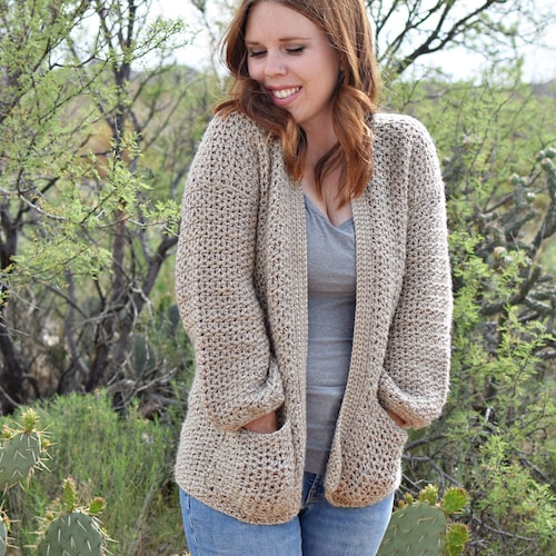 Cafe Au Lait Cardigan Crochet Pattern 