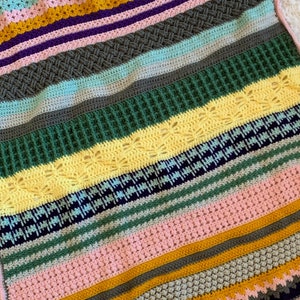 Stitch Sampler Scrapghan Crochet Pattern image 2