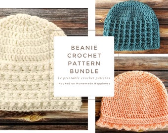 Crochet Beanie Pattern Bundle