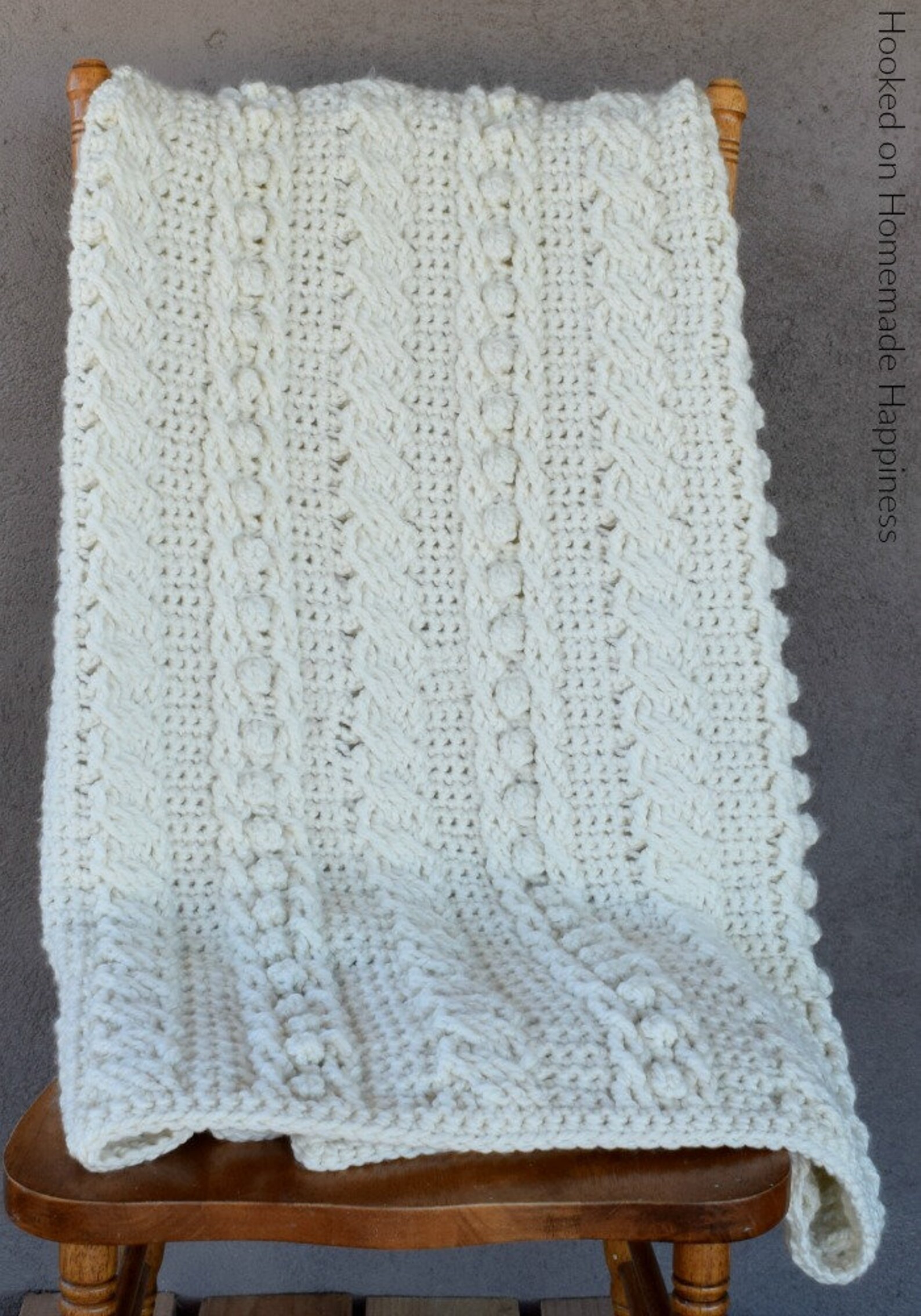 Crochet Cable Blanket Crochet Pattern - Etsy