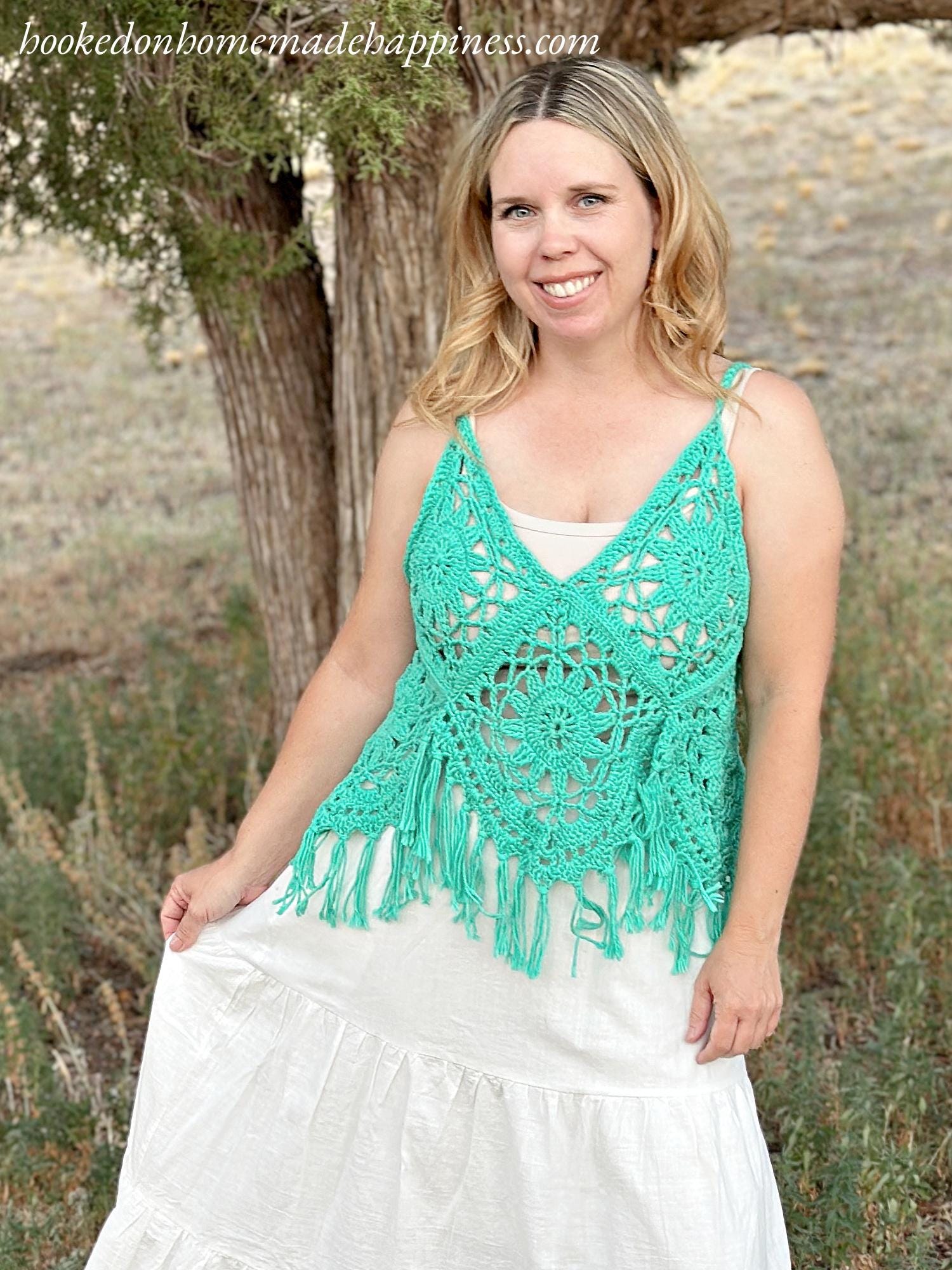 Boho Tank Top Crochet Pattern - Etsy