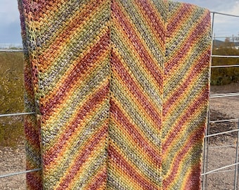 Horizon Blanket Crochet Pattern