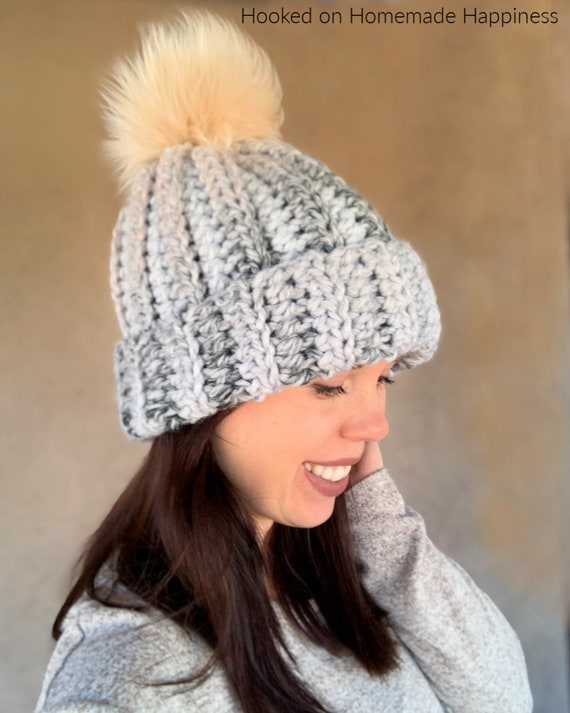 Knit-Look Crochet Hat, Free Pattern