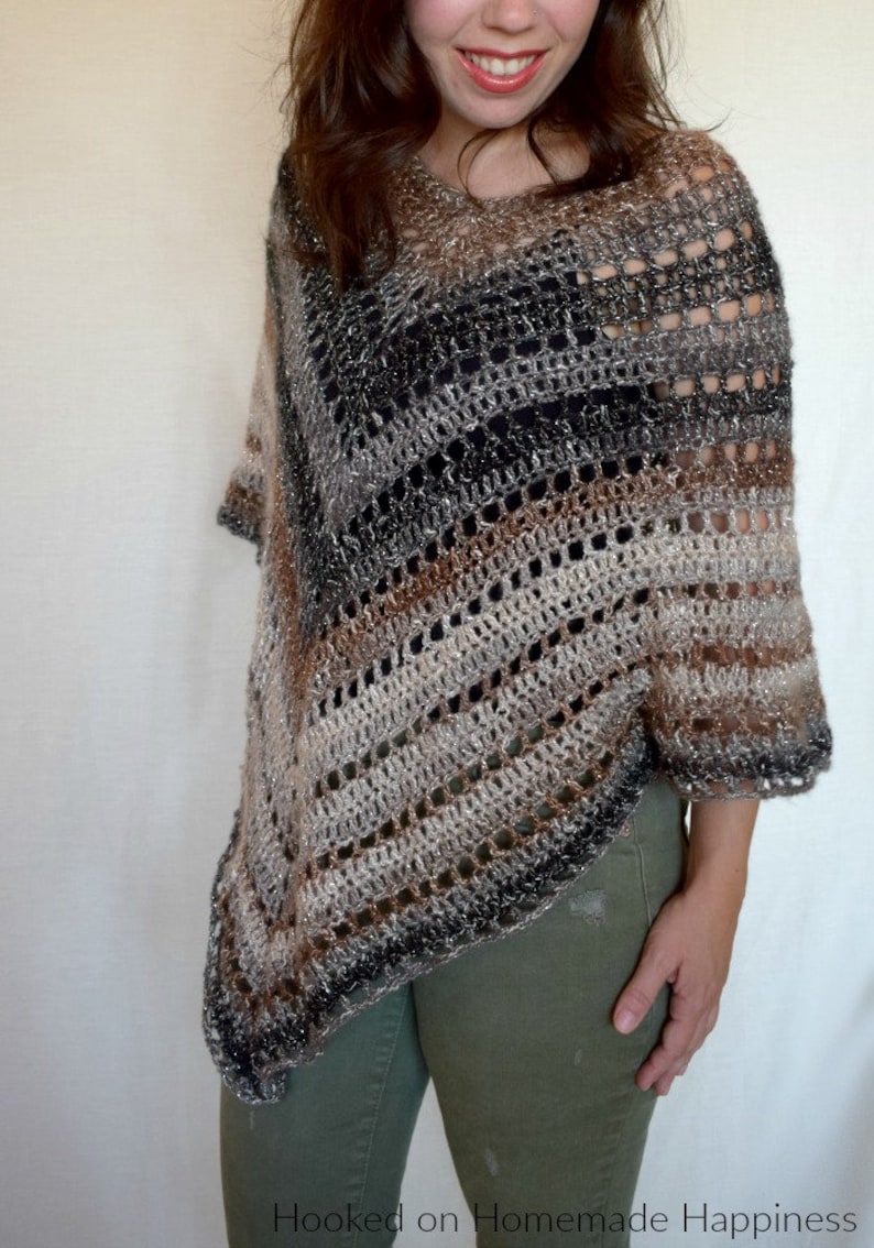 Desert Life Crochet Poncho Pattern image 3