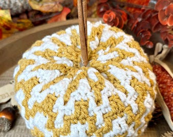 Mosaic Pumpkin Crochet Pattern