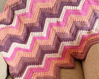 Raspberry Baby Blanket Crochet Pattern