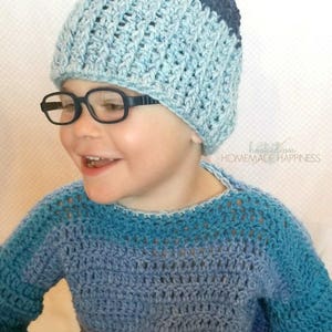 Kid's Ribbed Beanie Crochet Pattern image 2