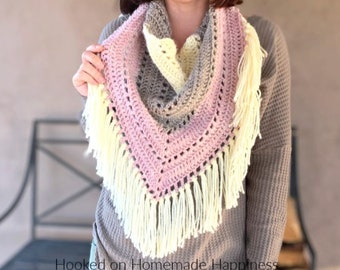 Piece of Cake Triangle Scarf Crochet Pattern