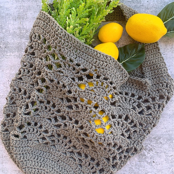 Lattice Market Bag Crochet Pattern