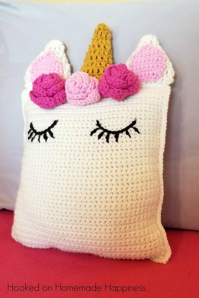 Unicorn Pillow Friend Crochet Pattern image 2
