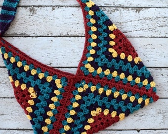 Hippie Sling Bag Crochet Bag Pattern