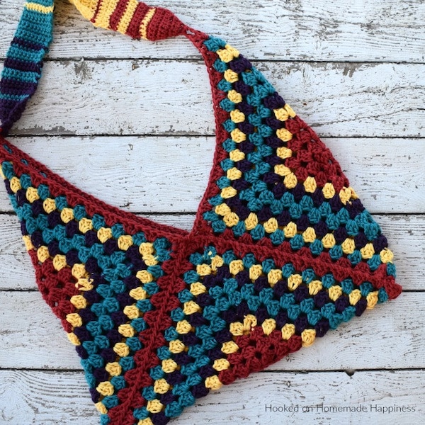 Hippie Sling Bag Crochet Bag Pattern