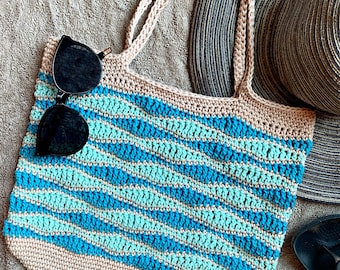 Beach Waves Market Bag Crochet Pattern