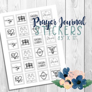 Prayer Journal Stickers--christian Stickers--christian Planner--bible Journaling--decorative ...