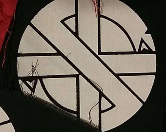 Crass patch Black punk Anarcho