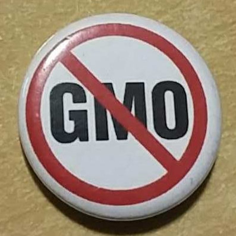 NO GMO button organic healthy pinback button badge VEG Pin