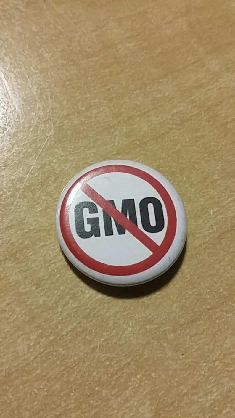 NO GMO button organic healthy pinback button badge VEG Pin