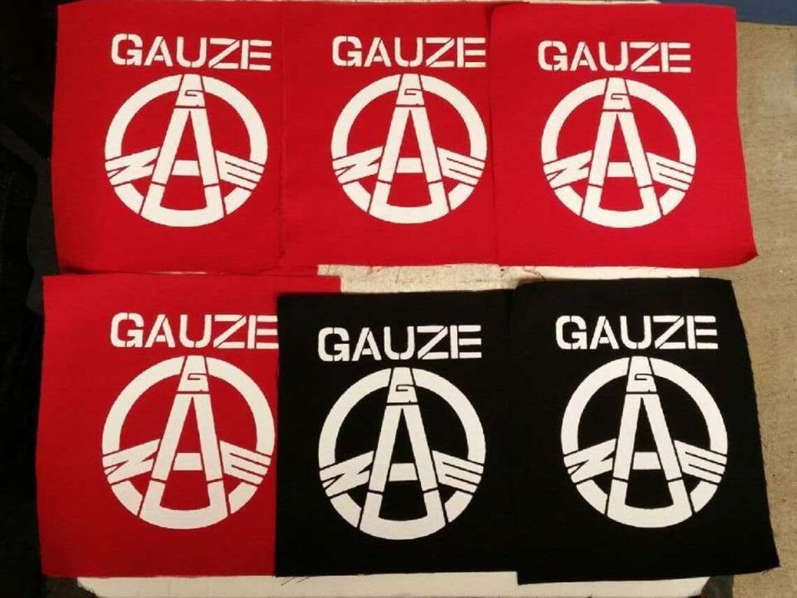 Gauze patch punk japan hand made silk screen screen printed Etsy