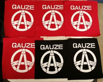 Gauze patch punk japan hand made silk screen screen printed