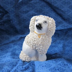 Charming Staffordshire Confetti Poodle Figurine