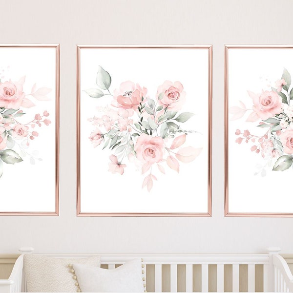 Blush Bathroom Decor Etsy