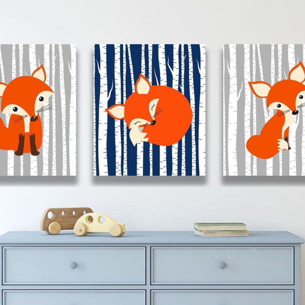 Fox Nursery Decor Etsy