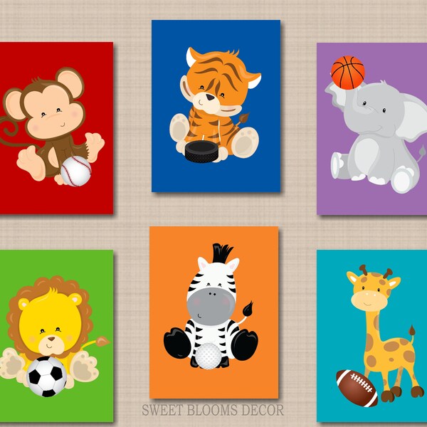 Neutral Sports Wall Decor Etsy