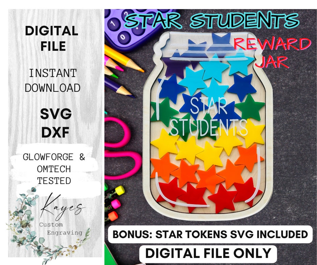 Classroom Reward Jar, Star Jar for Whiteboard, Teacher Gift, Back to ...