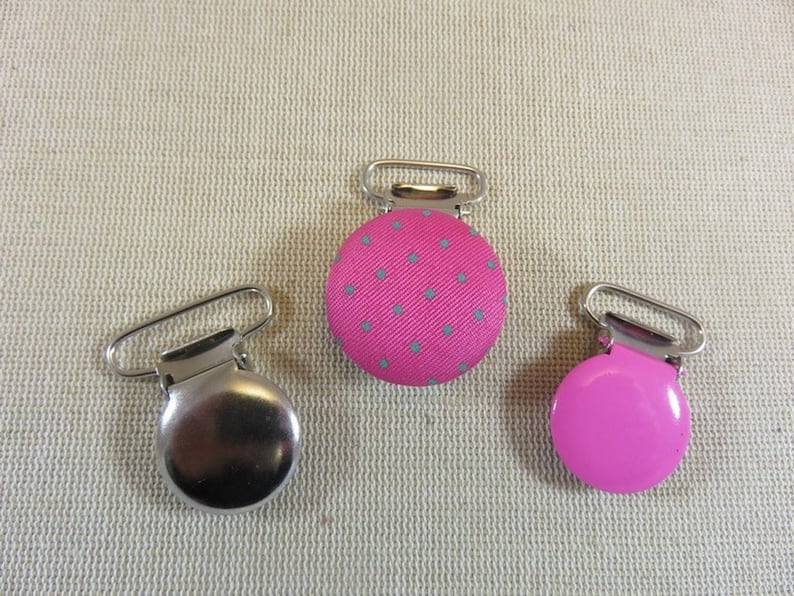Attache Tétine MIMUSELINA - Lot De 4 Avec Pince Métal - Élastique Sécurisé Pour Bébé