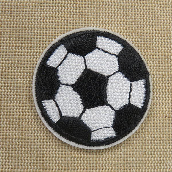 écusson ballon football thermocollant - patch sport fan de foot à repasser