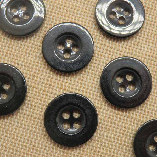 15 Boutons 15mm rond, couleur au choix, ensemble de 15 boutons de couture,  pour vêtement, scrapbooking