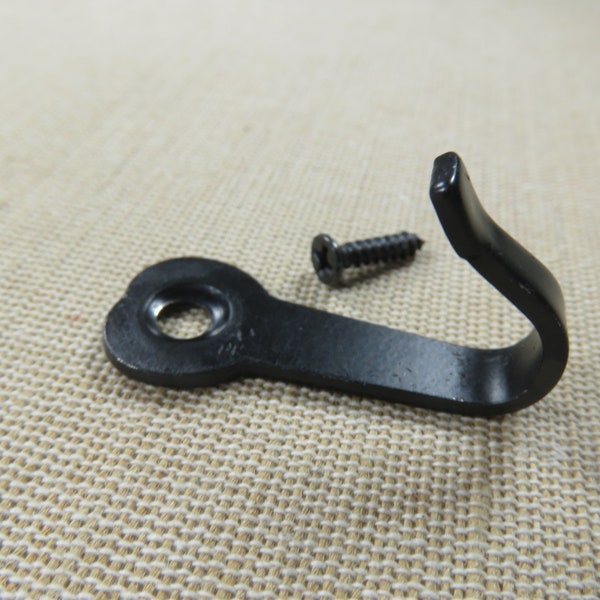 Hook style indus wrought iron - a hook color black retro effect old for keys, towels, tea towels